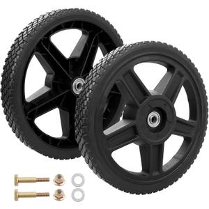 HQPASFY 12 Inch Lawn Mower Wheels 2 Pack 12" Push Lawn Mower Wheels with Bolts & Nuts kits Fit Most Standard Push Lawn Mowers Garden Trucks Garden Carts Generator Hand Trucks Lawn Tractors (12"×1.75")