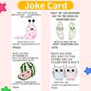 2 x Valentines Day Gifts for Kids for Kids 24 Pcs Paint Watercolor Joke Valentines Cards,Valentine's Day Gifts for Boys Girls Classmates School,with Paintbrush