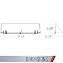TayMac DF30 Air Deflector, 30-Inch, Clear