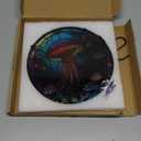 ZZHAOYI Colorful Jellyfish Stained Glass Window Hanging Ornament, 7.9'' Dreamy Sea-Life Inspired Design for Home Decor, Jellyfish Sun Catchers Gift for Son Daughter Girlfriend