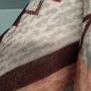 Western Rugs for Living Room, Non Slip Rustic Rug for Bedroom Dining Table Kitchen, Washable Aesthetic Area Rugs for Home Decor, 5ft x 7ft, Warm Beige