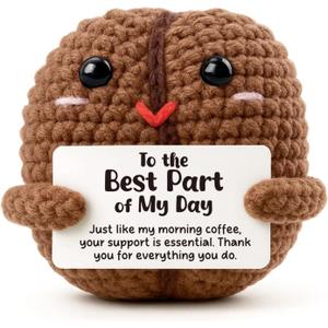 Meaningful Thank You Gift for Wife Mom, Sentimental Anniversary Presents for Her, The Best Part of My Day Keepsake, Handmade Crochet Decor for Mothers Day Mentor