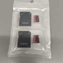 2 Pack Micro Memory Card 64 GB with Adapter, C10/UHS-I/A1, TransFlash Card, TF Card for Camera, Smartphone, Tablet, Drone (Red 64GB *2)