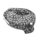My Brest Friend Original Nursing Pillow Enhanced Ergonomics Essential Breastfeeding Pillow Support For Mom & Baby W/ Convenient Side Pocket, Double Straps & Slipcover, Grey Flowing Fans