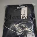 Aamikast Women's Pajama Sets Long Sleeve Button Down Sleepwear Nightwear Soft Pjs Lounge Sets, Black XXL