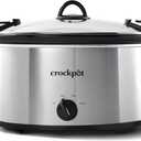 Crock-Pot SCCPVL600S Cook' N Carry 6-Quart Oval Manual Portable Slow Cooker, Silver