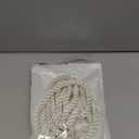 Curtain Tiebacks Ropes, 4pcs Decorative Handmade Tie Backs Curtain Holdbacks Holders Cord for Window Sheer Drapes Indoor Outdoor, Ivory White