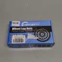 Set of 24, 14x1.5 Lug Nut 1.75 in Black Bulge Acorn Compatible with 1999-2023 Silverado Sierra 1500