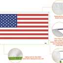 Leaveshade RV Awning Fabric Replacement Camper Trailer Awning Fabric Super Heavy Vinyl Coated Polyester 9'3''(Fit for 10' Awning)-USA Flag (Custom Looking)