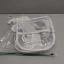 Paxiland Clear Backpack Stadium Approved 12126 with Reinforced and Wider Shoulder Straps, Small Clear Bag for Schools, Concerts, Work, Festivals and Sporting Events - White