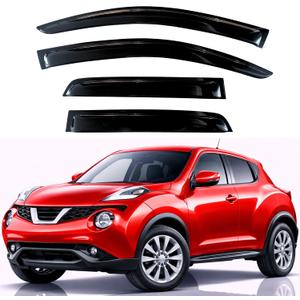 KPY Rain Guards Fit for 2011-2017 Nissan Juke, Out-Channel Window Visors Vent Wind Deflectors 4PC, Car Accessories for 11-17 Juke