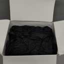 TitanFlex Heavy Duty Black Nitrile Gloves, Raised Diamond Texture, Latex Free, Powder Free Disposable Gloves (8Mil/6Mil) (Large (Pack of 100)