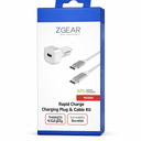 ZGear Power Plus Charging Essentials 3 Pc Kit 7.5W att 4Ft Braded Cable