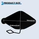 Front Bumper Tow Hook Cover for BMW 3 Series F30 F31 LCI Sedan 320i 325d 328i 330d 2016 2017 2018 Right Passenger Side Towing Eye Cap 51117396837 (Black)
