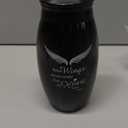 Urns for Human Ashes Adult Male Female,5.5" Black Medium Cremation Angle Urns for Men and Women, Decorative Funeral Memorial Urn