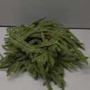 4 Pcs Mini Wreaths for Cabinets, 9.8 Inch Christmas Norfolk Pine Candle Rings, Artificial Small Wreath Garland Xmas Candle Ring Holder for Kitchen Cabinet Window Chair Wall Table Centerpiece