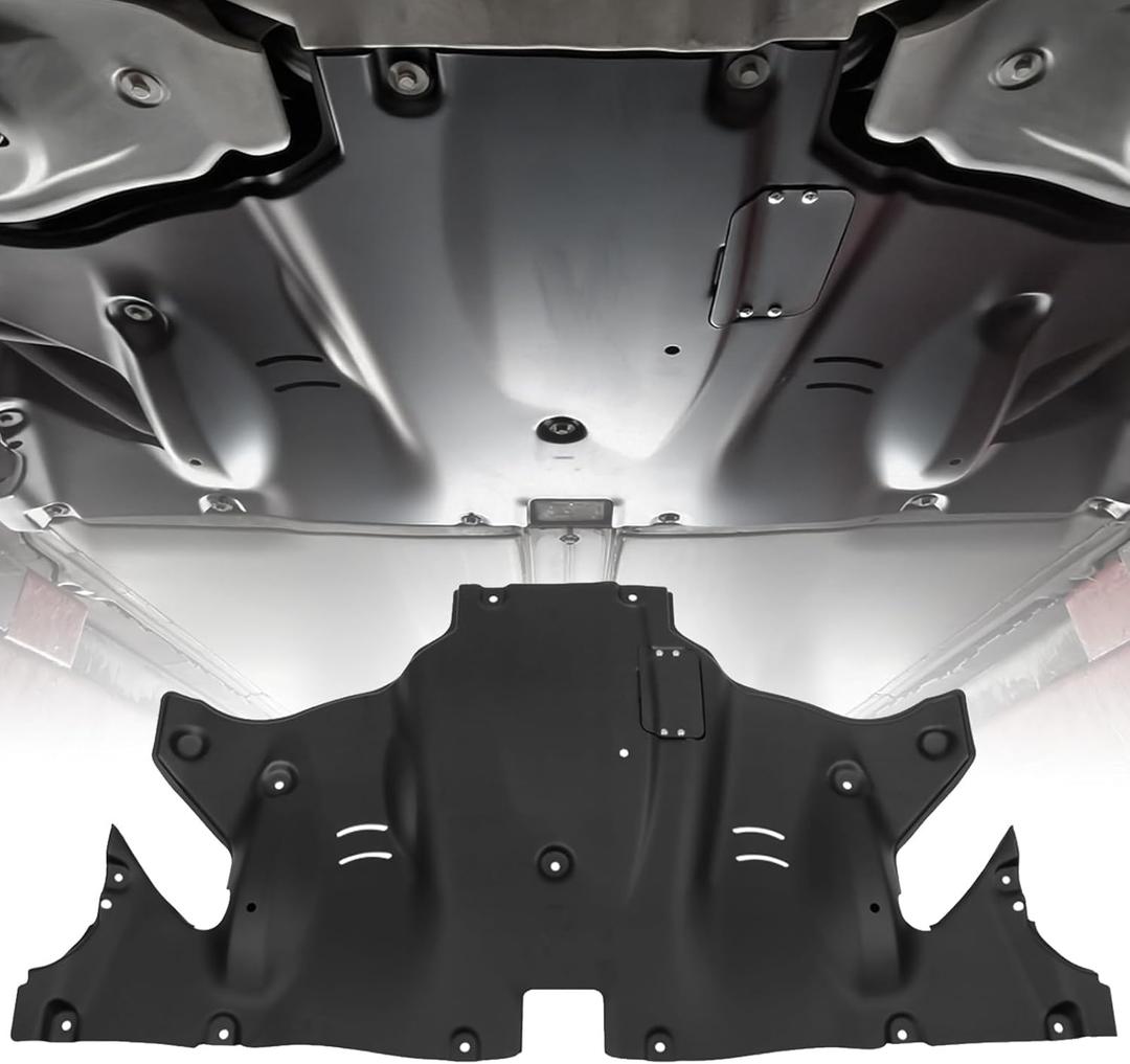 Aluminum Rear Skid Plate Fits for Tesla Model 3 2017-2025 & Tesla Model Y 2020-2024 Guard Plate Under Engine Guard Cover Chassis