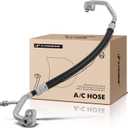 A-Premium A/C Discharge Line Hose Assembly Compatible with Volkswagen Jetta 2006-2008, Golf 2013, Eos 2007-2009, GTI 2006-2009, Golf R, Jetta City & Audi A3, A3 Quattro, Compressor to Condenser