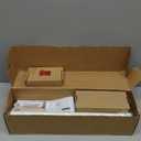 KAMANINA White Curtain Rod for Windows 72 to 144 Inches, 1 Inch Long Curtain Rod, Heavy Duty Drapery Rods 32 to 144 Inches (2.6-12ft) with Decorative Square Finials