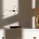 Key Organizer Hanger Tower Stand with Rotatable Hook and Wooden Tray for Rings Earrings Bracelets Storage for Vanity Table Nightstand Desk and Bedroom Dcor - (Retro)