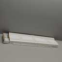 Cordless Room Darkening Plantation Blind - 29 Inch Width, 64 Inch Length, 2" Vinyl Slat Size - White - GII Madera Falsa Faux Wood, Light Filtering Horizontal Windows Blinds by Achim Home Decor