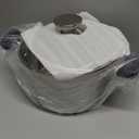 5 Quart 3-Ply Cooking Stock Pot with Lid, P&P CHEF Stainless Steel Large Pot for Pasta Soup, Work on Multi Stove, Heavy Duty & Dishwasher Safe, Dual Heat-resistant Handles & Transparent Glass Lid