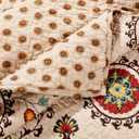 Greenland Home Andorra 100% Cotton Reversible Suzani Quilt Set, Full/Queen (3 Piece)