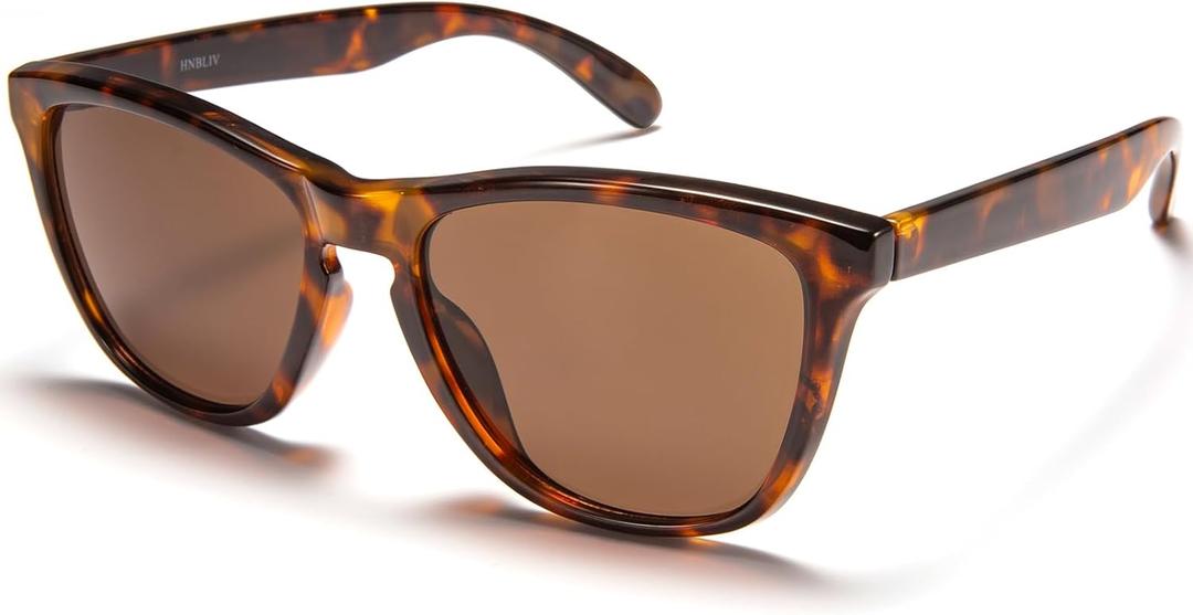 Retro Square Big Sunglasses for Women & Men Trendy Oversized Classic Shades with UV400 Protection Unisex Frame (Tortoise Shell)
