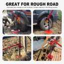 Big RED 60" Ratcheting Off Road Utility Farm Jack,Heavy-Duty Farm Jack for Tractor, Truck, SUV, 3 Ton (6,000 lb) Capacity, Red