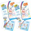 Crayola Color Wonder Mess Free Coloring Kit (120ct), 100 Mess Free Coloring Pages & 20 Mini Markers, Toddler Travel Activity, Gift for Toddlers