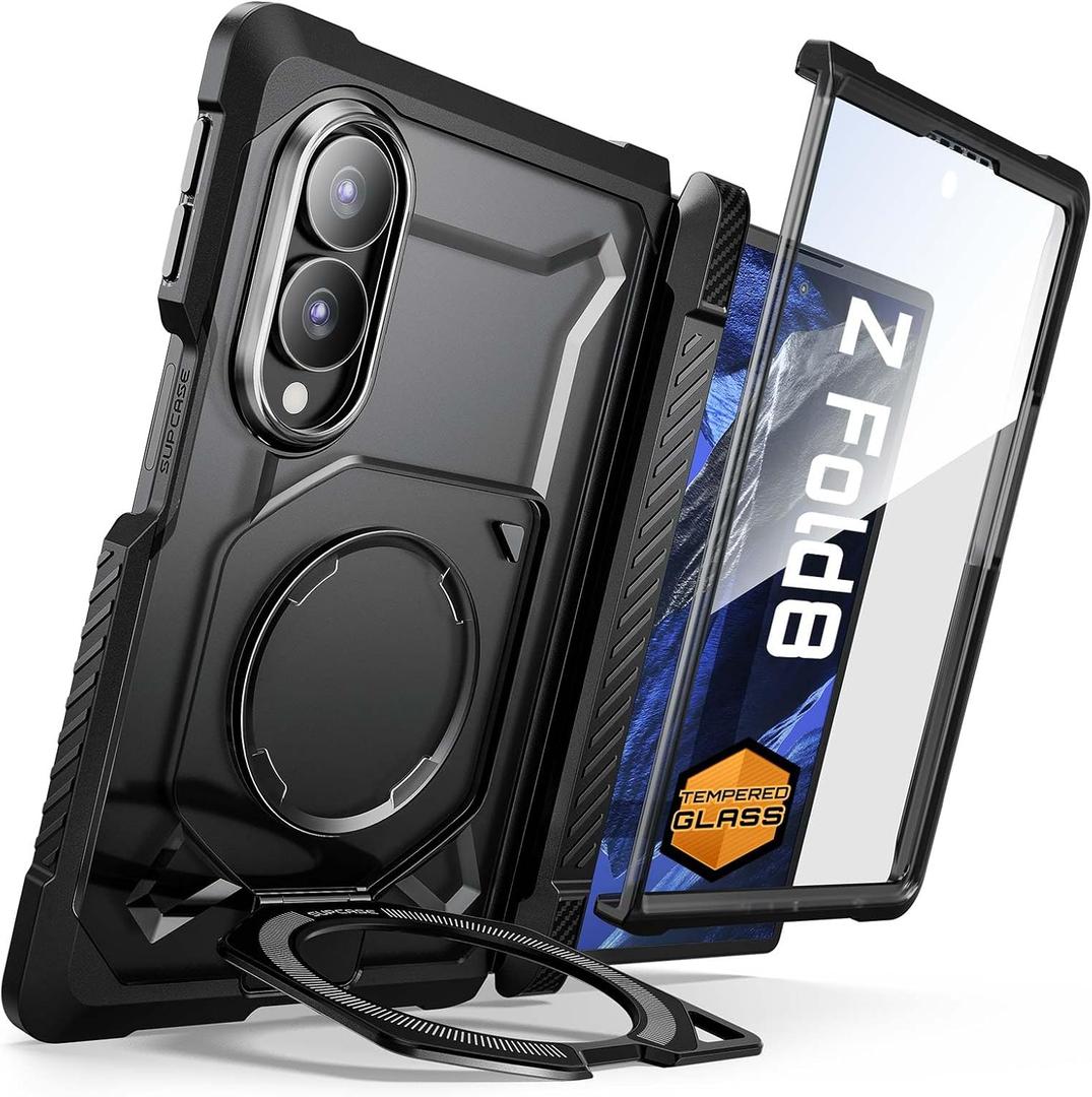 SUPCASE for Galaxy Z Fold 8 Case with Tempered Glass Screen Protector