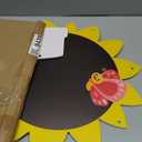 MotiMind 1 Pcs Sunflower Giant Outdoor Chalkboard for Kids, Yellow