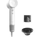 Laifen Hair Dryer SE, 200 Million Negative Ionic Blow Dryer with 105,000 RPM Brushless Motor 1400W Powerful Fast Drying High-Speed Low Noise Hairdryer with Magnetic Attachments (White)