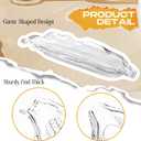 24 Pcs Plastic Corn Trays 10.6 x3.4 Inches Transparent Corn Dish Clear Corn on The Cob Trays Corn on The Cob Dinnerware Sets Serving Trays for Sweet Butter Corn for Families or Restaurants