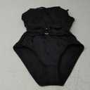BCA By Rebecca Virtue Women's Standard Buckle One Piece Swimsuit, Scoop Neck, Bathing Suits, Black L
