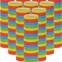 Beistle Multi-Colored Serpentines, 10 Rolls of Festive Confetti Streamers, 18 Throws Per Roll, Vibrant Party Decorations for Birthdays, New Years Eve, Celebrations and Events, .25 x 11.5 Per Throw