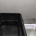 Stainless Steel Cat Litter Box Large High Sided Open Top Anti Splashing Easy to Clean Kitty Litter Tray for Indoor Cats Multi Cat Households Durable Proof Odorless 19.7 x 13.8 x (Black)