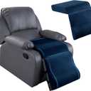 HOMBYS Foam Recliner Cushion with Leg Pillow for Elderly Large Square Seat Cushion Wave Shape Footrest Extender for Armchairs Couch, Thick & Supportive, Non-Slip Design 