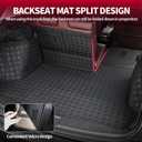 Cargo Liner backrest mat fit for 2022-2026 Jeep Wagoneer
