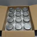 WACOI Mason Jars 8 Oz with Lids 12 Packs, Vintage Half Pint Small Glass Canning Jars with Silver Metal Lids for Storing, Pickling, Honey, Jam, Home Decor, Candle and DIY Crafts