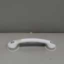 Safe-er-Grip Changing Lifestyles Suction Cup Grab Bars For Bathtubs & Showers; Safety Bathroom Assist Handle, White & Grey, 16 Inches