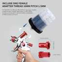 Disposable Paint Gun Cup, HVLP Paint Sprayer Gun Mixing Cups (27 Ounce Kit-45PCS Adapter)