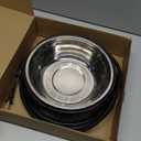 Heated Water Bowl for Dog Cat with Thermostatic Control, 55W 80oz Removable Stainless Steel Heated Dog Pet Bowl with Anti Chew Cord