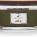 WoodWick Fraser Fir Holiday Candle Gifts for Women and Men, 16 oz Ellipse Candle with Crackling Wick
