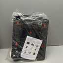 Car Seat Dolly for Airport - CarSeat Roller Cart Wheels for Airplane - Car Seat Travel Cart Carrier with Straps Foldable Luggage Trolley Folding Hand Truck (Black)