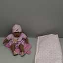 Gotz Cosy Aquini 13" Soft Cloth Bath Baby Doll with Dark Skin, Brown Sleeping Eyes and Towel