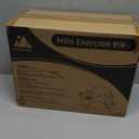 Mini Exercise Bike, AGM Under Desk Bike Pedal Exerciser Foot Cycle Arm & Leg Pedal Exerciser with LCD Screen Displays (White)