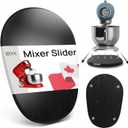 Ibyx Premium Bamboo Mixer Slider for KitchenAid 5-8 Qt Bowl Lift Stand Mixer - Food-Grade Appliance Slider Mat for Kitchen Countertop Storage Accessories (Black)