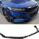 Front Lip Compatible with Honda Accord 2018-2020, JDM Air Dam Bumper Splitter Lower Chin Spoiler Protection Body Kit Fit for 2018 2019 2020 (Glossy Black)