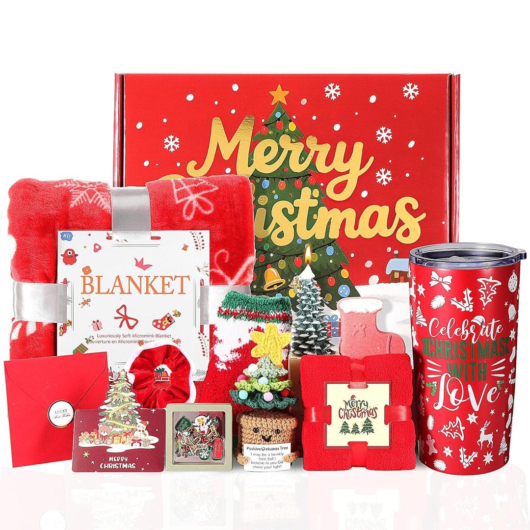 Christmas Gifts for Women 2025 - Christmas Gift Baskets for Women Mom Wife Grandma Daughter Sisters Girlfriend Friends Coworkers Teacher Nurse Her, Christmas Gift Sets Christmas Gifts Boxes for Her